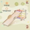 Climbing Triangle Ladder Toy Indoor Jungle Gym with Reversible Ramp