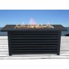 Living Source International Steel Propane/Natural Gas Outdoor Fire Pit Table with Lid