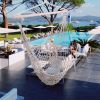2pcs Hanging Rope Air/Sky Chair Swing beige