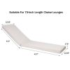 Outdoor Lounge Chair Cushion Replacement Patio Funiture Seat Cushion Chaise Lounge Cushion(Beige)