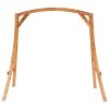 Swing Frame Solid Bent Wood with Teak Finish