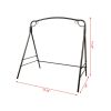 Outdoor Garden Iron Art Swing Frame Bronze