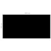 Pool Cover Black 236.2"x118.1" PE