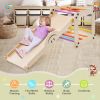 Climbing Triangle Ladder Toy Indoor Jungle Gym with Reversible Ramp
