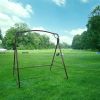 Outdoor Garden Iron Art Swing Frame Bronze
