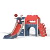 8-In-1 Kids Slide and Climber Set, Toddler Slide Playset with Basketball Game Telescope, Children Indoor Outdoor Playground (Red+Blue+White)