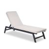 Outdoor Lounge Chair Cushion Replacement Patio Funiture Seat Cushion Chaise Lounge Cushion(Beige)