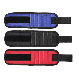 Fifteen-Compartment Powerful Magnetic Wristband (Option: Red-Five rows of 15 magnets)
