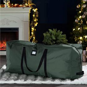 Large Christmas Tree Storage Bag 600D Oxford Cloth Artificial Christmas Tree Storage Bag Holiday Wrap 9 Foot Christmas Tree (size: 122*34*51)