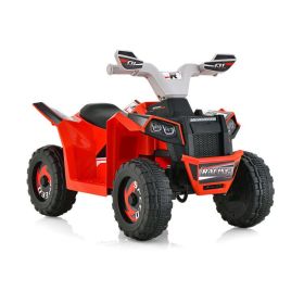 Kids Ride on ATV 4 Wheeler Quad Toy Car with Direction Control (Color: Red)