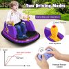 12V Electric Kids Ride On Bumper Car with Flashing Lights for Toddlers