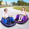 12V Electric Kids Ride On Bumper Car with Flashing Lights for Toddlers