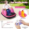 12V Electric Kids Ride On Bumper Car with Flashing Lights for Toddlers