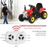 12V Ride on Tractor with 3-Gear-Shift Ground Loader for Kids 3+ Years Old