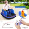 12V Electric Kids Ride On Bumper Car with Flashing Lights for Toddlers