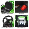 12V Ride on Tractor with 3-Gear-Shift Ground Loader for Kids 3+ Years Old