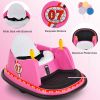 12V Electric Kids Ride On Bumper Car with Flashing Lights for Toddlers