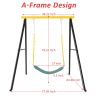 Swing Sets for Backyard, Heavy Duty A-Frame Swing, Swing Sets for Yoga Hammock Saucer Baby Porch Swing, Swing Sets for Backyard