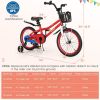18 Inch Kids Bike with Kickstand and Coaster Brake for 4-8 Years Old