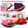 12V Electric Kids Ride On Bumper Car with Flashing Lights for Toddlers