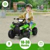 6V Kids ATV Quad Electric Ride On Car with LED Light and MP3