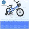 18 Inch Kids Bike with Kickstand and Coaster Brake for 4-8 Years Old
